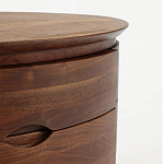 Прикроватный столик из дерева с 2-мя ящиками Moon Walnut Furniture варинант исполнения - 5 | Loft Concept в Орле