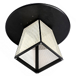 Обеденный стол с круглой чёрной столешницей и плетёным основанием Savanna Round Table варинант исполнения - 2 | Loft Concept в Орле