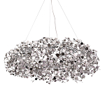 Люстра подвесная круглая с многочисленными металлическими круглыми элементами Terzani Argent варинант исполнения - 1 | Loft Concept в Орле