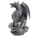 Декоративная статуэтка Дракон Dragon Black Silver Statuette варинант исполнения - 2 | Loft Concept в Орле