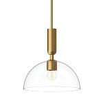 Подвесной светильник с прозрачным полусферическим стеклянным плафоном Alora Mood  варинант исполнения - 1 | Loft Concept в Орле