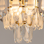 Люстра многоярусная с овальными прозрачными подвесками 28 см Harmonica варинант исполнения - 5 | Loft Concept в Орле