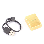 Зажигалка электронная с накладкой из натурального камня Змеевик и с USB проводом для зарядки Stone Lighters варинант исполнения - 4 | Loft Concept в Орле