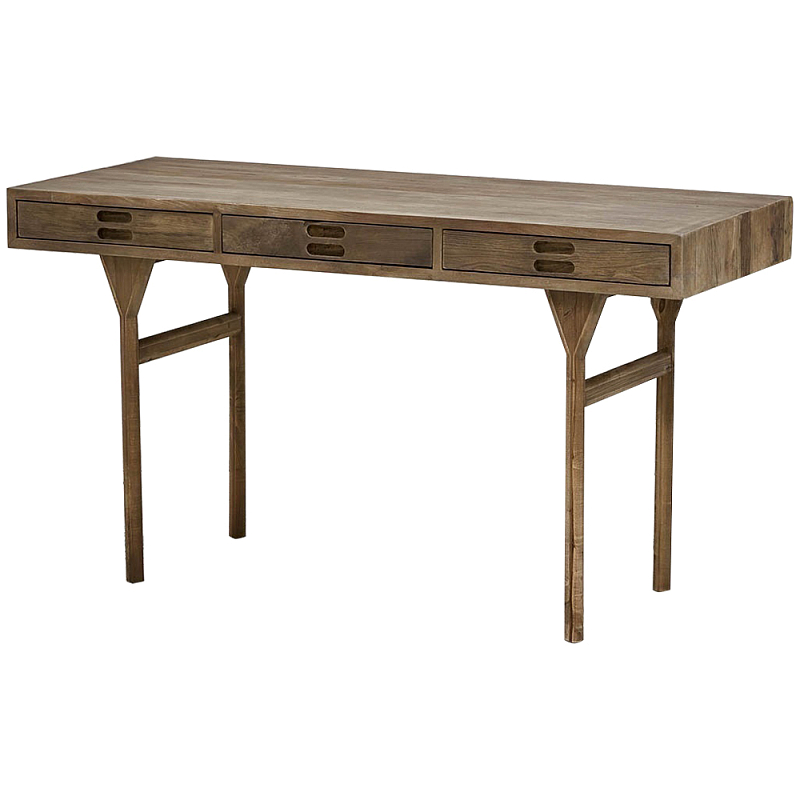 Деревянная консоль с 3-мя ящиками Ante Wooden Console Коричневый Деревянная консоль с 3-мя ящиками Ante Wooden Console Коричневый в Орле | Loft Concept