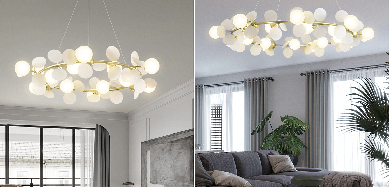 Люстра MATISSE Chandelier circle white Люстра MATISSE Chandelier circle white - Loft-Concept в Орле