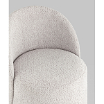 Пуф Loreen со спинкой вращающийся букле светло-серый варинант исполнения - 2 | Loft Concept в Орле