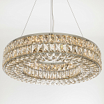 Круглая люстра с хрустальным декором Langlais Crystal Chrome Chandelier варинант исполнения - 3 | Loft Concept в Орле