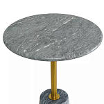 Кофейный столик круглый из мрамора серый Reliable Foundation варинант исполнения - 3 | Loft Concept в Орле