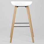 Барный стул на ножках из натурального дерева Boras White варинант исполнения - 4 | Loft Concept в Орле