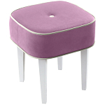 Квадратный мягкий пуф на белых ножках Winton Pouf Square варинант исполнения - 5 | Loft Concept в Орле