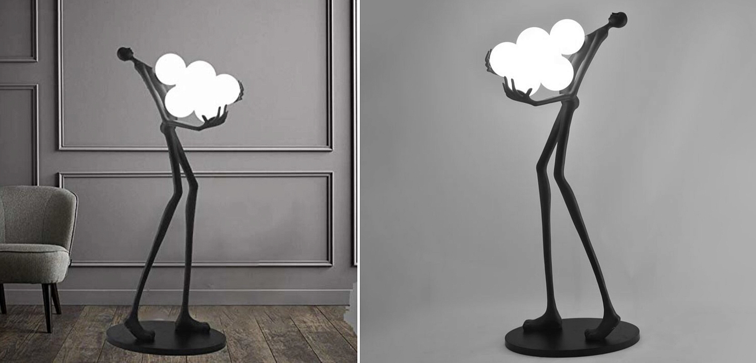 Торшер Man carries light Six Balls Торшер Man carries light Six Balls - Loft-Concept в Орле