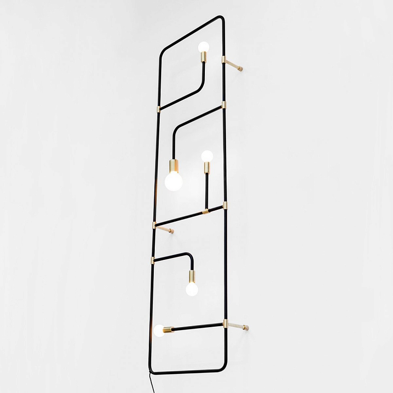 Бра Beaubien 05 by Lambert & Fils Черный Золотой в Орле | Loft Concept 