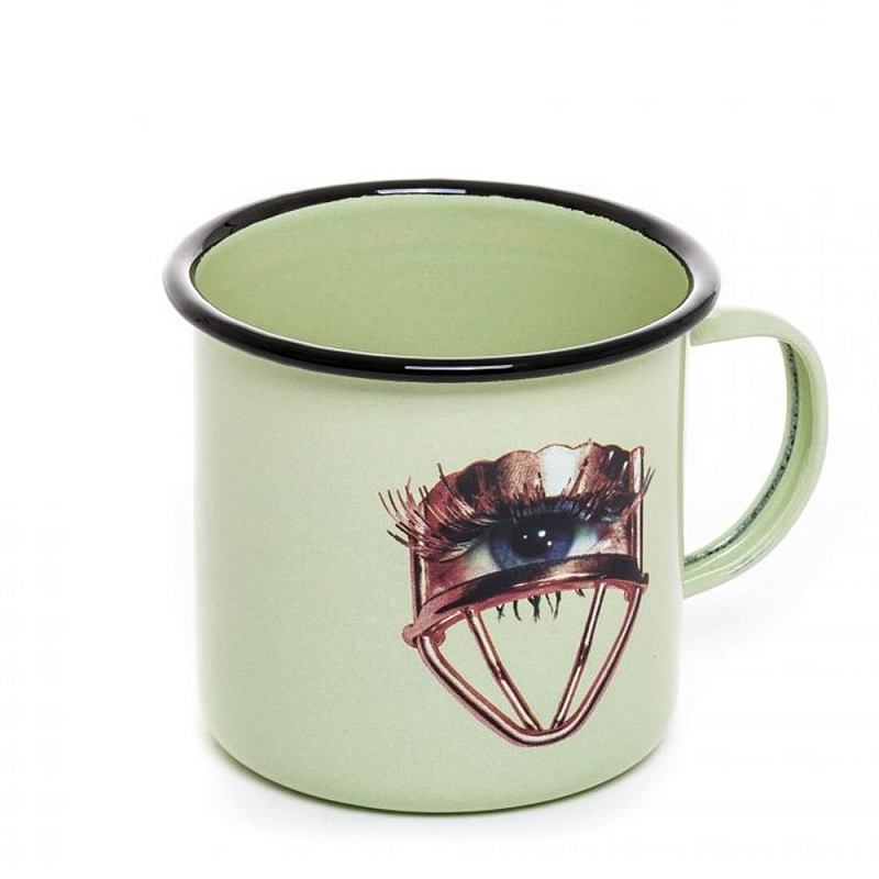 Кружка Seletti Mug Eye Салатовый Коричневый Кружка Seletti Mug Eye Салатовый Коричневый в Орле | Loft Concept