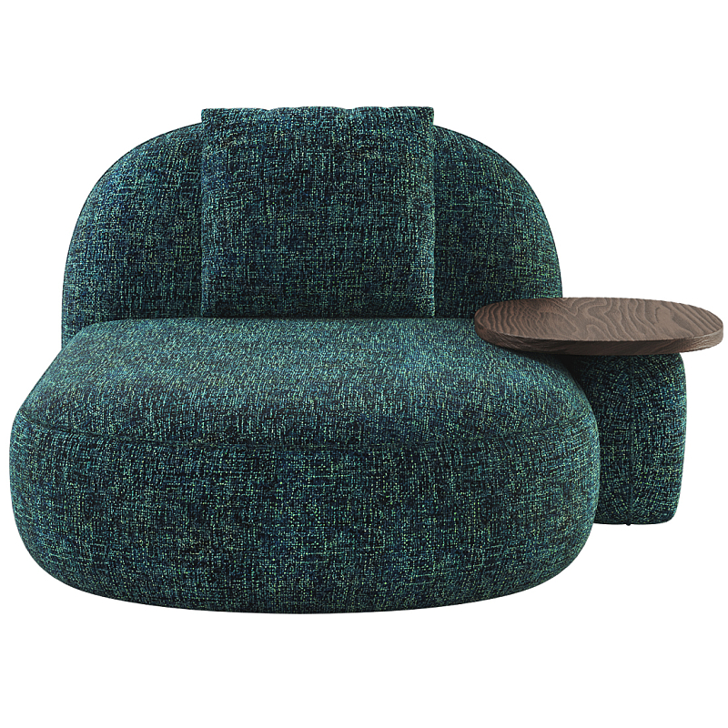 Кушетка Orus с овальным столиком  Изумрудный Орех в Орле | Loft Concept 