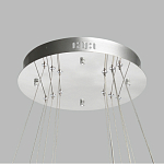 Люстра с тремя кольцами цвета хром и прозрачными хрустальными шарами по периметру Sacramento Transparent Balls Chandelier варинант исполнения - 11 | Loft Concept в Орле