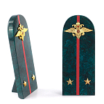 Сувенир Погон МВД из натурального камня змеевик Souvenir Epaulets варинант исполнения - 2 | Loft Concept в Орле