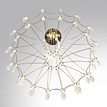 Люстра подвесная из металла с хрустальными прозрачными подвесками Quasar 81 варинант исполнения - 5 | Loft Concept в Орле