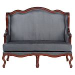 Диван двухместный из натурального бука цвета антрацит Solid Luxury варинант исполнения - 1 | Loft Concept в Орле