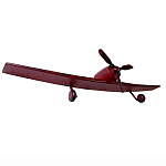 Полка книжная красная в виде самолёта в стиле лофт FLY варинант исполнения - 1 | Loft Concept в Орле