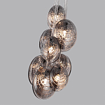 Люстра подвесная с 8-ю круглыми плафонами из рельефного стекла Disc Light варинант исполнения - 3 | Loft Concept в Орле