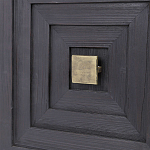 Тумба черная из дерева двухдверная Geometric Double Door Nightstand варинант исполнения - 2 | Loft Concept в Орле