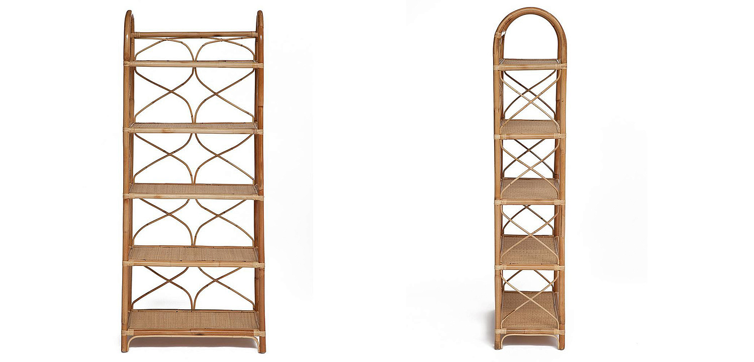 Этажерка Rattan Wicker Bookcase Этажерка Rattan Wicker Bookcase - Loft-Concept в Орле