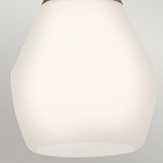 Подвесной светильник каплевидной формы с комбинированным плафоном из стали и белого матового стекла Kichler варинант исполнения - 13 | Loft Concept в Орле