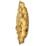 Бра светодиодное из многослойных золотых дисков Metal Disc Chandelier варинант исполнения - 4 | Loft Concept в Орле