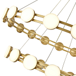 Люстра двухъярусная с круглыми светодиодными источниками света Maxine Light варинант исполнения - 8 | Loft Concept в Орле