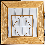 Зеркало квадратное в фактурной раме Pattern варинант исполнения - 1 | Loft Concept в Орле