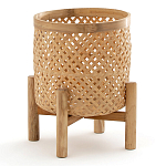 Кашпо на ножках из бамбука Bamboo Decor варинант исполнения - 1 | Loft Concept в Орле