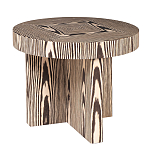 Столик журнальный круглый с полосатым узором Zebroids варинант исполнения - 1 | Loft Concept в Орле