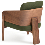 Кресло с каркасом из массива ореха Gallin Chair Green варинант исполнения - 4 | Loft Concept в Орле