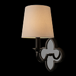 Бра с белым текстильным абажуром и фигурным основанием с зеркальной вставкой Vitorino варинант исполнения - 9 | Loft Concept в Орле