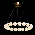 Люстра круглая с матовыми белыми шарами PEARLS Suspension варинант исполнения - 3 | Loft Concept в Орле