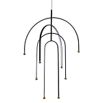 Люстра подвесная с дугообразными изогнутыми элементами Luke Lampco Tracer Lamp варинант исполнения - 1 | Loft Concept в Орле