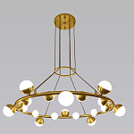 Люстра подвесная светодиодная с плафонами в форме шара Italian Globe Cedar Moss Light варинант исполнения - 4 | Loft Concept в Орле