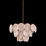 Люстра трехъярусная с подвесками из округлых элементов Cryptocrystalline Stone варинант исполнения - 2 | Loft Concept в Орле