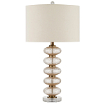 Настольная лампа с фактурным стеклянным корпусом Glamorous Pommel варинант исполнения - 3 | Loft Concept в Орле