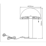 Настольная лампа c абажуром в форме купола из натурального камня  Heavenly Harmony варинант исполнения - 7 | Loft Concept в Орле