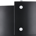 Потолочный светильник круглый светодиодный Semicircular White Panels чёрный варинант исполнения - 1 | Loft Concept в Орле