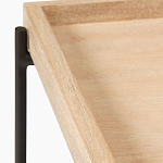 Консоль деревянной столешницей и полкой Wooden Table Top and Shelf варинант исполнения - 2 | Loft Concept в Орле