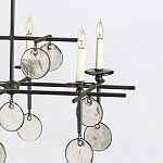 Люстра подвесная с 8-ю лампами и стеклянными круглыми подвесками Currey & Company варинант исполнения - 5 | Loft Concept в Орле