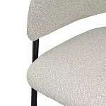 Стул мягкий с подлокотниками Chair Gray Upholstery Boucle варинант исполнения - 6 | Loft Concept в Орле