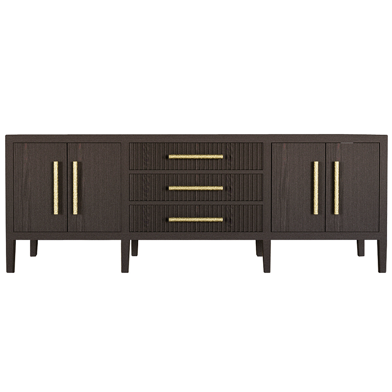 Большая VT-тумба Primo шпон темный орех Темный дуб Золотой в Орле | Loft Concept 