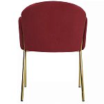 Стул бордовый на золотистых ножках Burgundy Chair варинант исполнения - 4 | Loft Concept в Орле