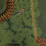 Обои ручная роспись Malwa Original colourway on Olive tobacco варинант исполнения - 3 | Loft Concept в Орле