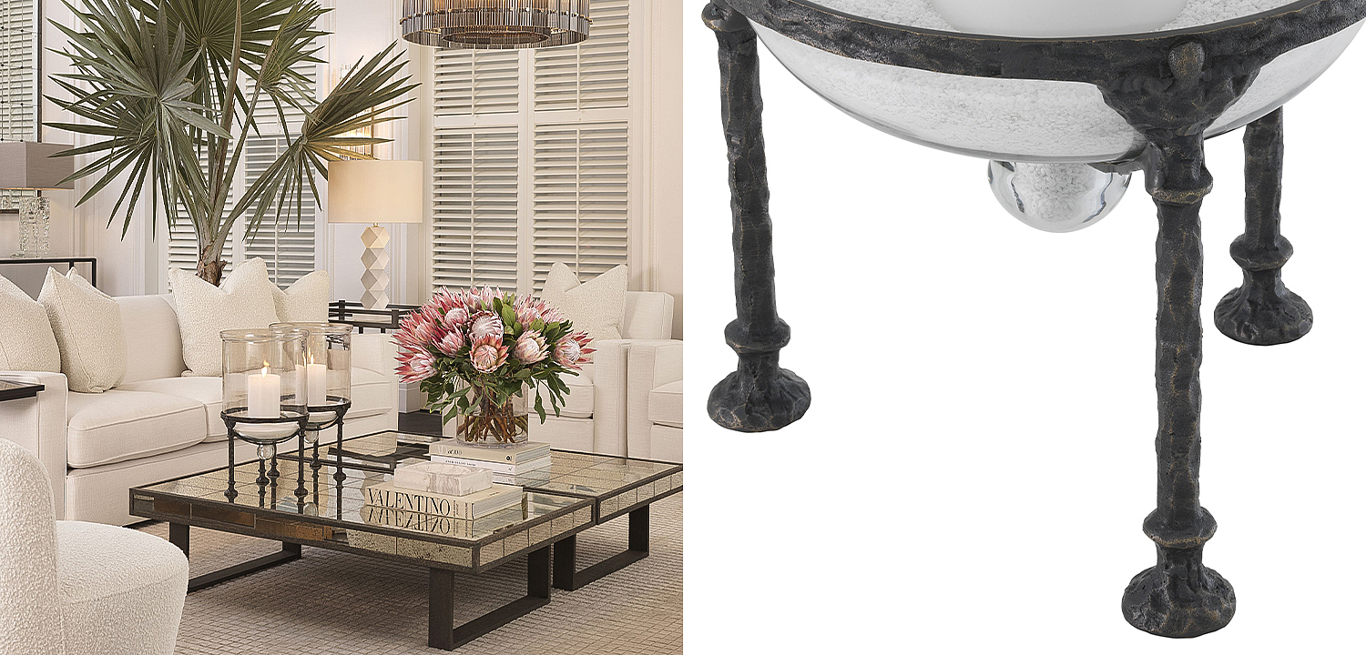 Подсвечник Eichholtz Hurricane Grace Bronze Подсвечник Eichholtz Hurricane Grace Bronze - Loft-Concept в Орле