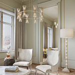 Торшер с фактурным каркасом и прямоугольным тканевым абажуром Shiye and Simplicity варинант исполнения - 3 | Loft Concept в Орле