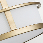 Потолочный светильник с белым матовым абажуром в металлическом каркасе Feiss варинант исполнения - 5 | Loft Concept в Орле